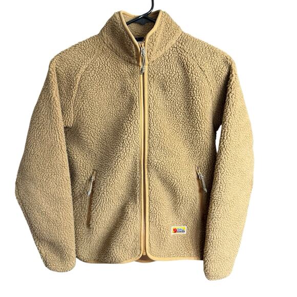 Fjallraven Jackets & Blazers - Fjallraven Women's Vardag Pile Fleece Zip Jacket Buckwheat Brown XXS Athleisure
